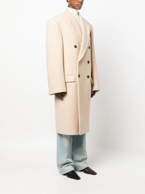 WARDROBE.NYC x Hailey Bieber virgin wool coat - Neutrals