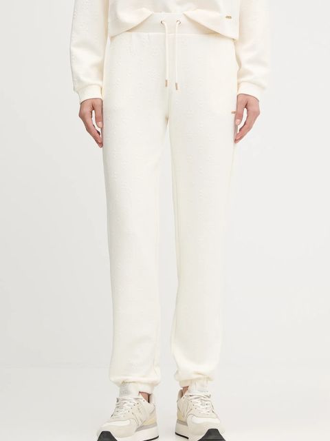 Guess spodnie dresowe PEONY damskie kolor beżowy gładkie V5YB06 KBSL2 - zdjęcie produktu nr 1