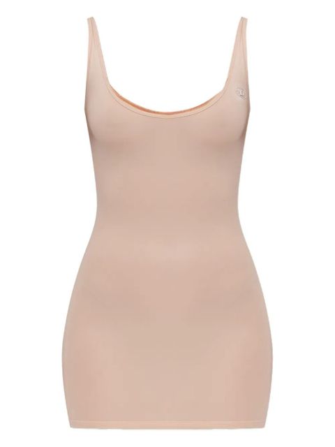 Diesel logo-plaque mini dress - Neutrals - zdjęcie produktu nr 1