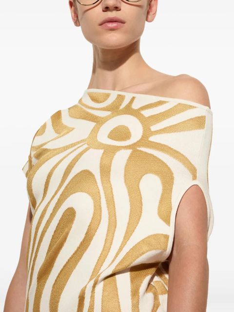 PUCCI draped midi dress - Gold