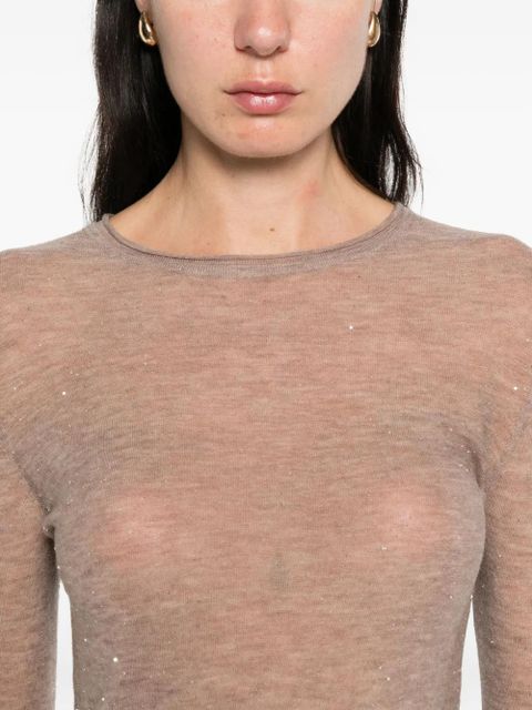 PINKO embellished top - Neutrals