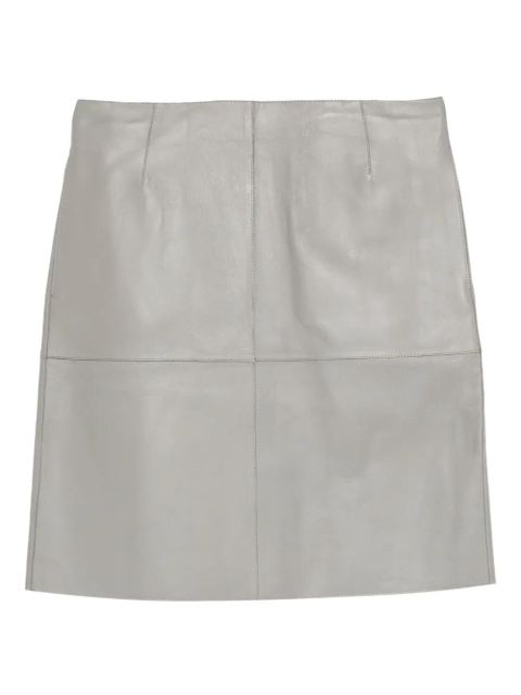 TOTEME paneled leather skirt - Grey - zdjęcie produktu nr 1