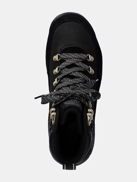 The North Face śniegowce Back to Berkeley IV Leather damskie kolor czarny lekko ocieplone NF0A8A9EKX71