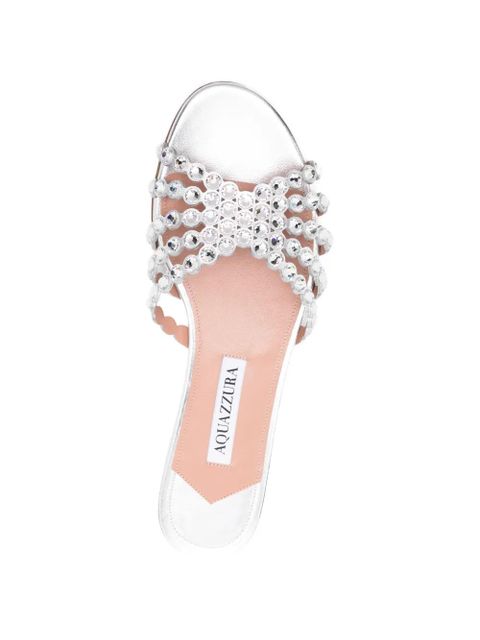 Aquazzura Tequila embellished sandals - Silver