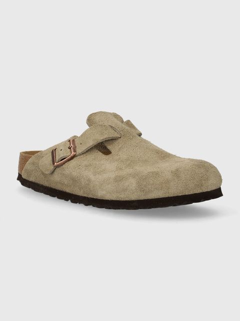 Birkenstock klapki zamszowe Boston - zdjęcie produktu nr 1