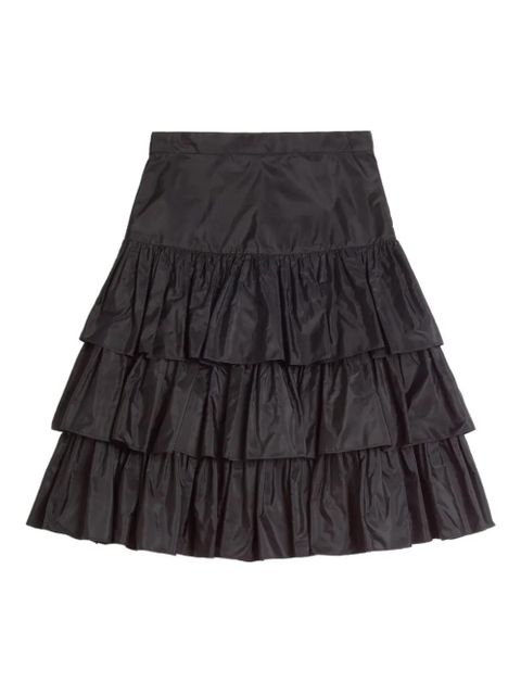 Valentino Garavani ruffled taffeta skirt - Black - zdjęcie produktu nr 1