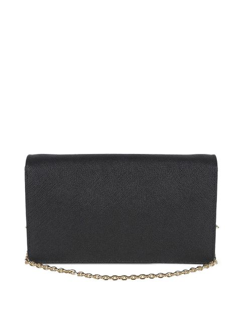 Prada logo-detail leather clutch bag - Black - zdjęcie produktu nr 2