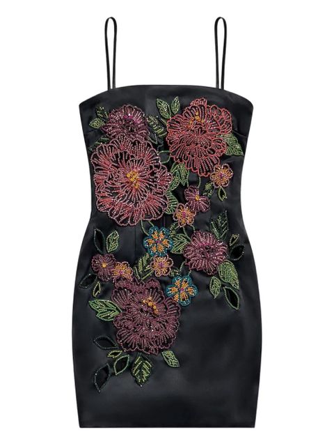 AREA embroidered mini dress - Black - zdjęcie produktu nr 1