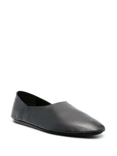 Jil Sander two-panel leather ballerina flats - Black - zdjęcie produktu nr 2