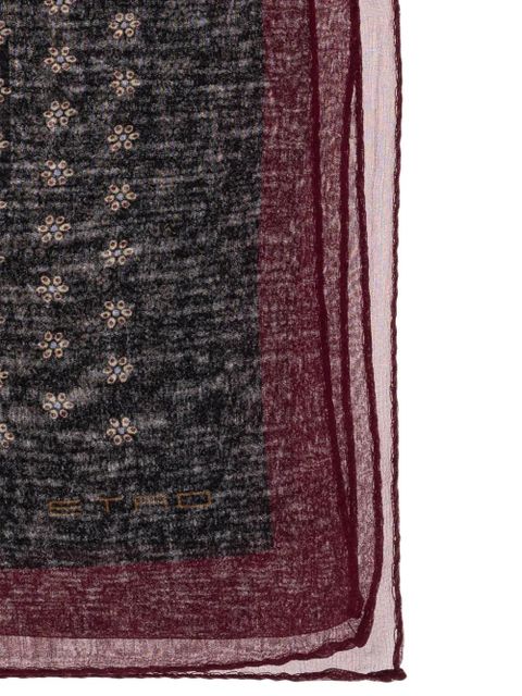 ETRO paisley-print scarf - Black