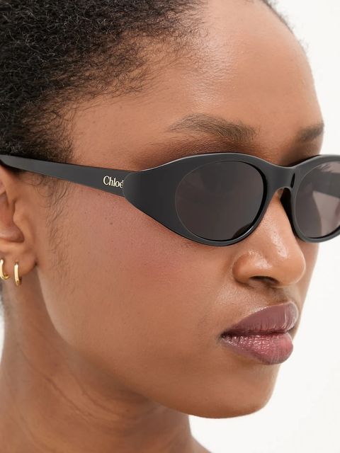 Chloé okulary przeciwsłoneczne damskie kolor czarny CH0279S