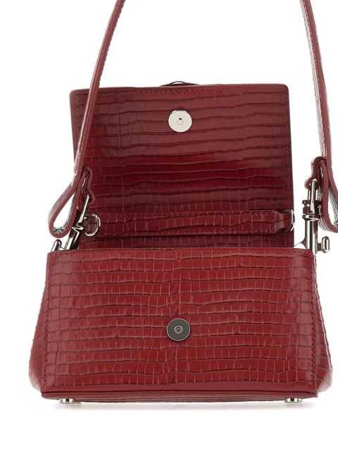 Vivienne Westwood crocodile-effect top-handle shoulder bag - Red