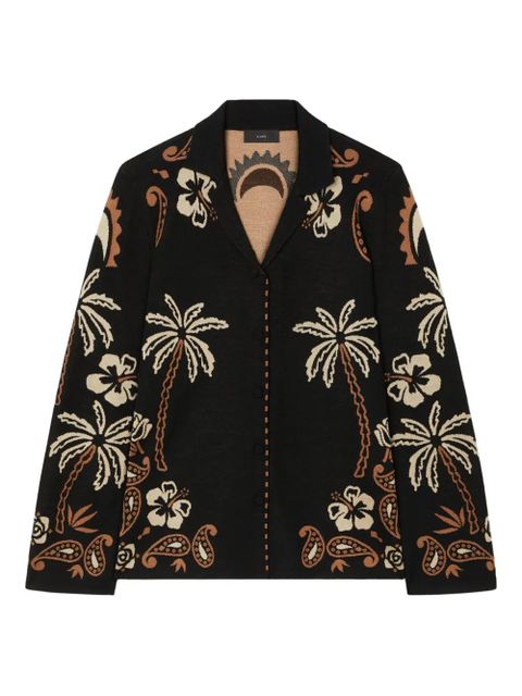 Alanui Wild Wonder tropical-motif shirt - Black - zdjęcie produktu nr 1