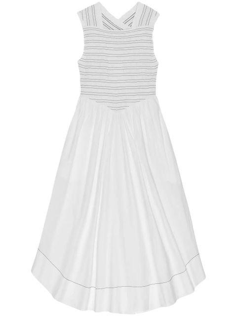 GANNI square-neck midi dress - White - zdjęcie produktu nr 1