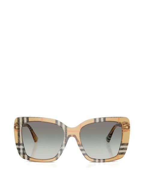 Burberry Eyewear check square-frame sunglasses - Neutrals - zdjęcie produktu nr 1