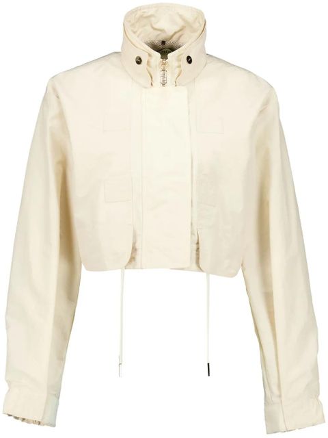 FENDI stand-up collar cropped jacket - Neutrals - zdjęcie produktu nr 1