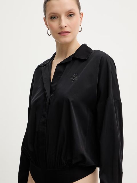 Guess body z domieszką jedwabiu CARMELA