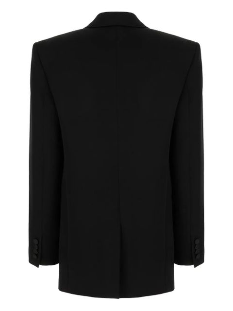 Saint Laurent shawl-lapel single-breasted blazer - Black - zdjęcie produktu nr 2