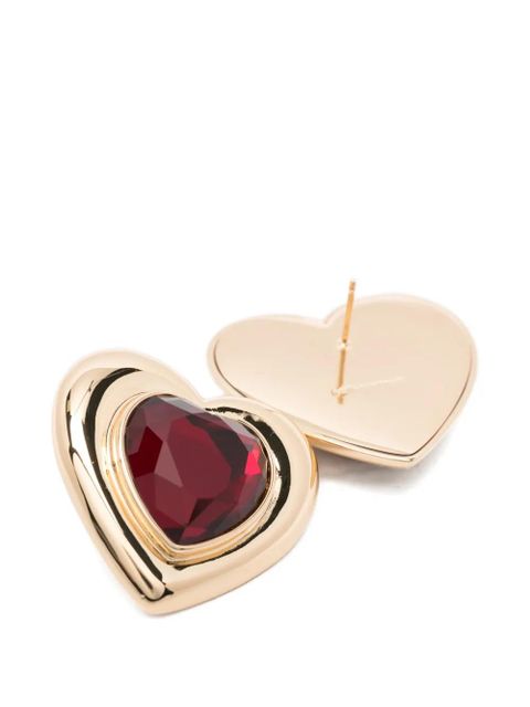 Self-Portrait heart earrings - Gold