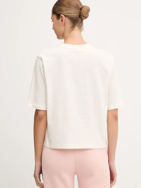 Guess t-shirt bawełniany AURLIE damski kolor beżowy V4YI06 I3Z14