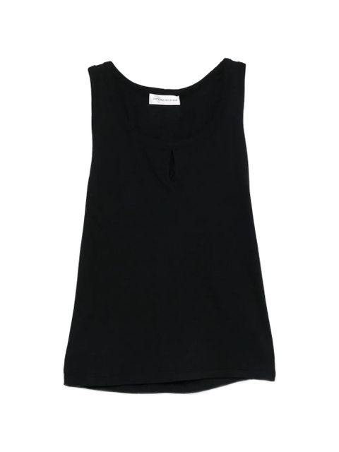 Victoria Beckham pleated-back tank top - Black - zdjęcie produktu nr 1