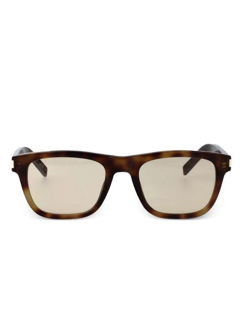 Saint Laurent Eyewear rectangle-frame sunglasses - Brown - zdjęcie produktu nr 1