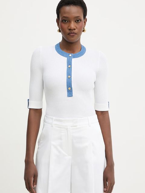 Luisa Spagnoli bluzka damska z wiskozy Colli - zdjęcie produktu nr 1