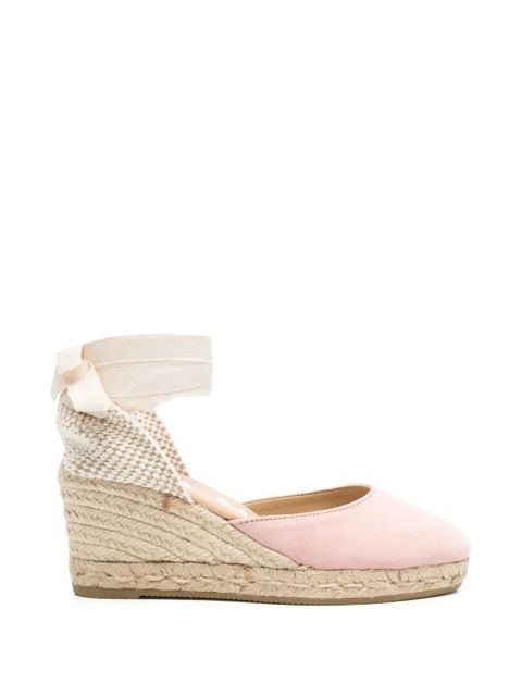 Manebi suede wedge espadrilles - Pink - zdjęcie produktu nr 1