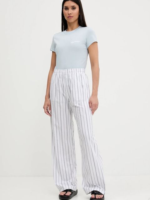 Karl Lagerfeld Jeans t-shirt bawełniany damski kolor niebieski A1W17004