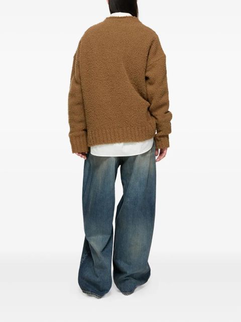 Acne Studios teddy-bear long-sleeve sweater - Brown