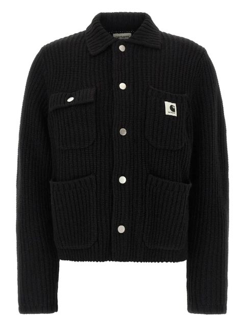 Carhartt WIP Michigan ribbed cardigan - Black - zdjęcie produktu nr 1
