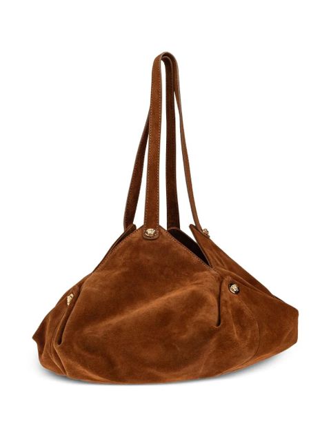 Versace Protea suede shoulder bag - Brown