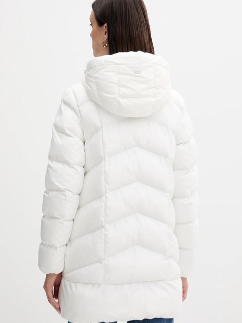 Geox kurtka ANYLLA kolor biały zimowa oversize W4628Q T3144