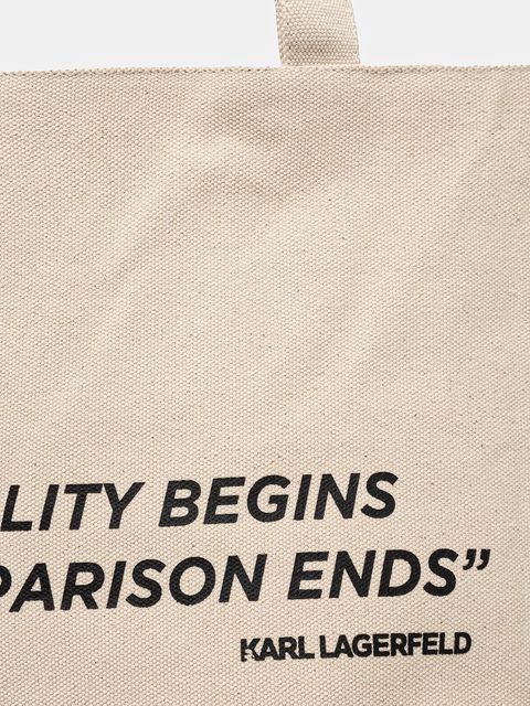 Karl Lagerfeld torebka dwustronna kolor beżowy A1W50072