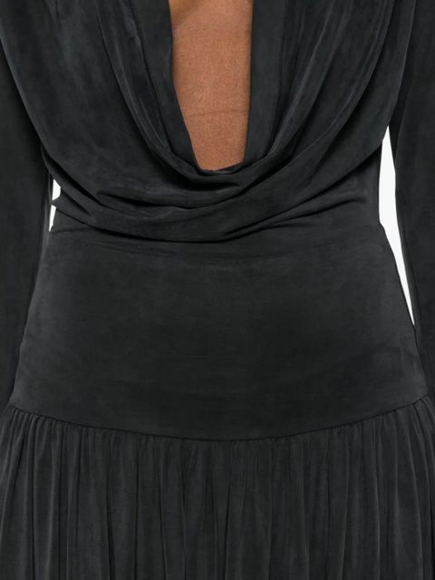 Aya Muse Mer pleated midi dress - Grey - zdjęcie produktu nr 2