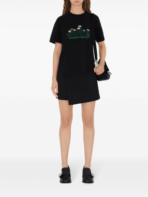 Burberry daisy-logo cotton T-shirt - Black - zdjęcie produktu nr 2