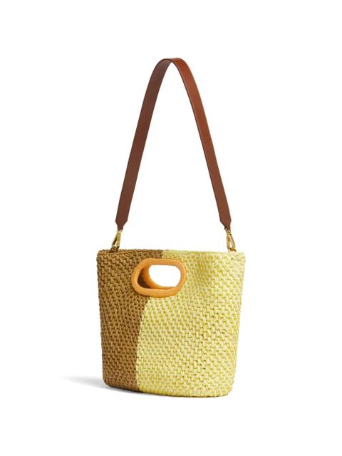 Marni cutout handles clutch bag - Yellow