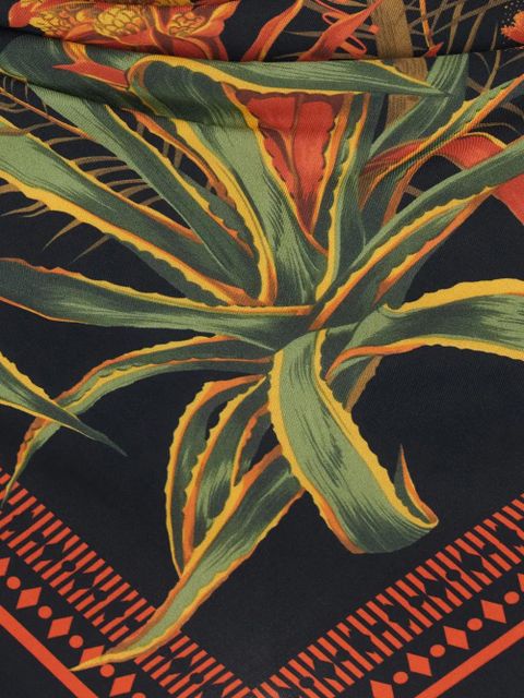 Blumarine floral scarf top - Black - zdjęcie produktu nr 2