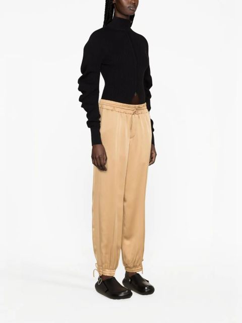 Jil Sander satin track pants - Neutrals