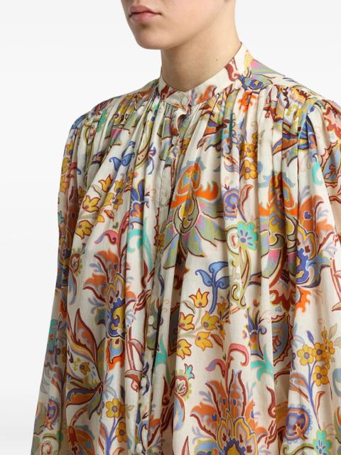 ETRO printed voile shirt - Neutrals