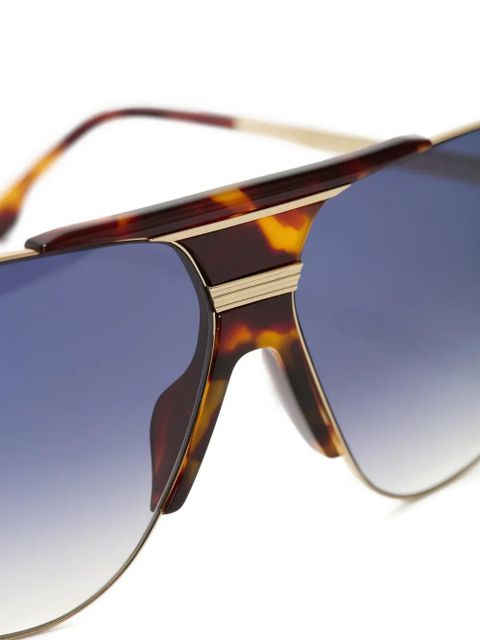 Victoria Beckham oversized geometric-frame sunglasses - Gold