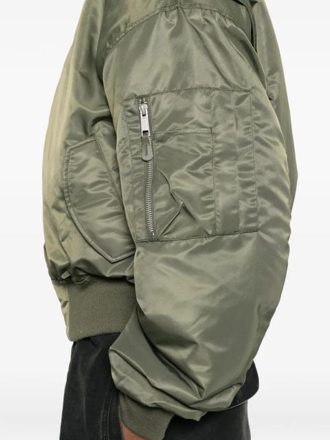 ENTIRE STUDIOS Broad zip-fastening bomber jacket - Green