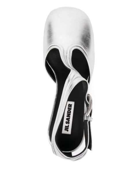 Jil Sander 60mm leather pumps - Grey