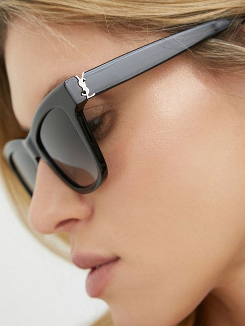 Saint Laurent okulary przeciwsłoneczne damskie kolor czarny