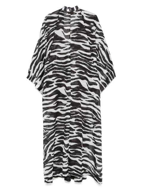 The Attico zebra-print beach cover-up - Black - zdjęcie produktu nr 2