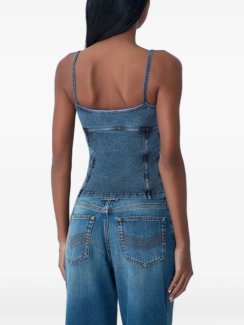Diesel T-Ony denim corset top - Blue