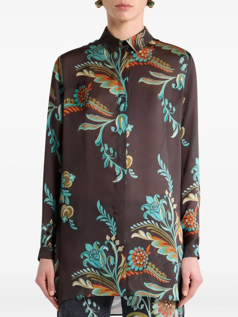 ETRO floral-print shirt - Brown