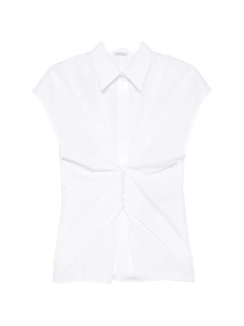 Alexander McQueen twist-front shirt - White - zdjęcie produktu nr 1