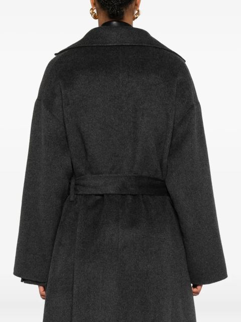 Nanushka belted wool coat - Grey