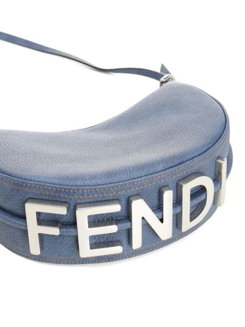 FENDI mini Fendigraphy clutch bag - Blue
